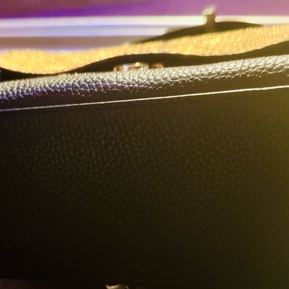 Michael Kors Black and Gold Shoulder Bag - Picture 7 of 7